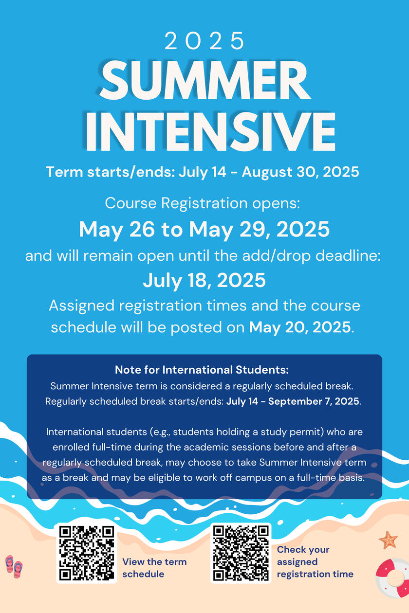 Summer Course Registration